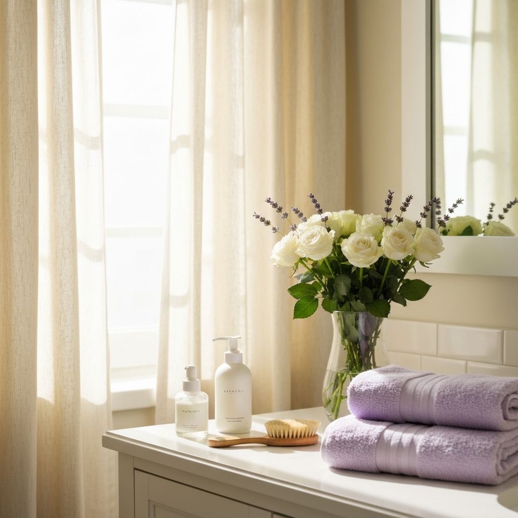 Ambiente matutino de cuidado personal
